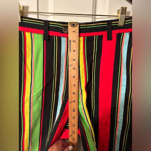 LOUDMOUTH 34 Crazy Stripe Bright Bold Ugly Awesome Golf Shorts Resort Vacation - Picture 9 of 11